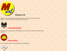 Tablet Screenshot of manneweb.fi